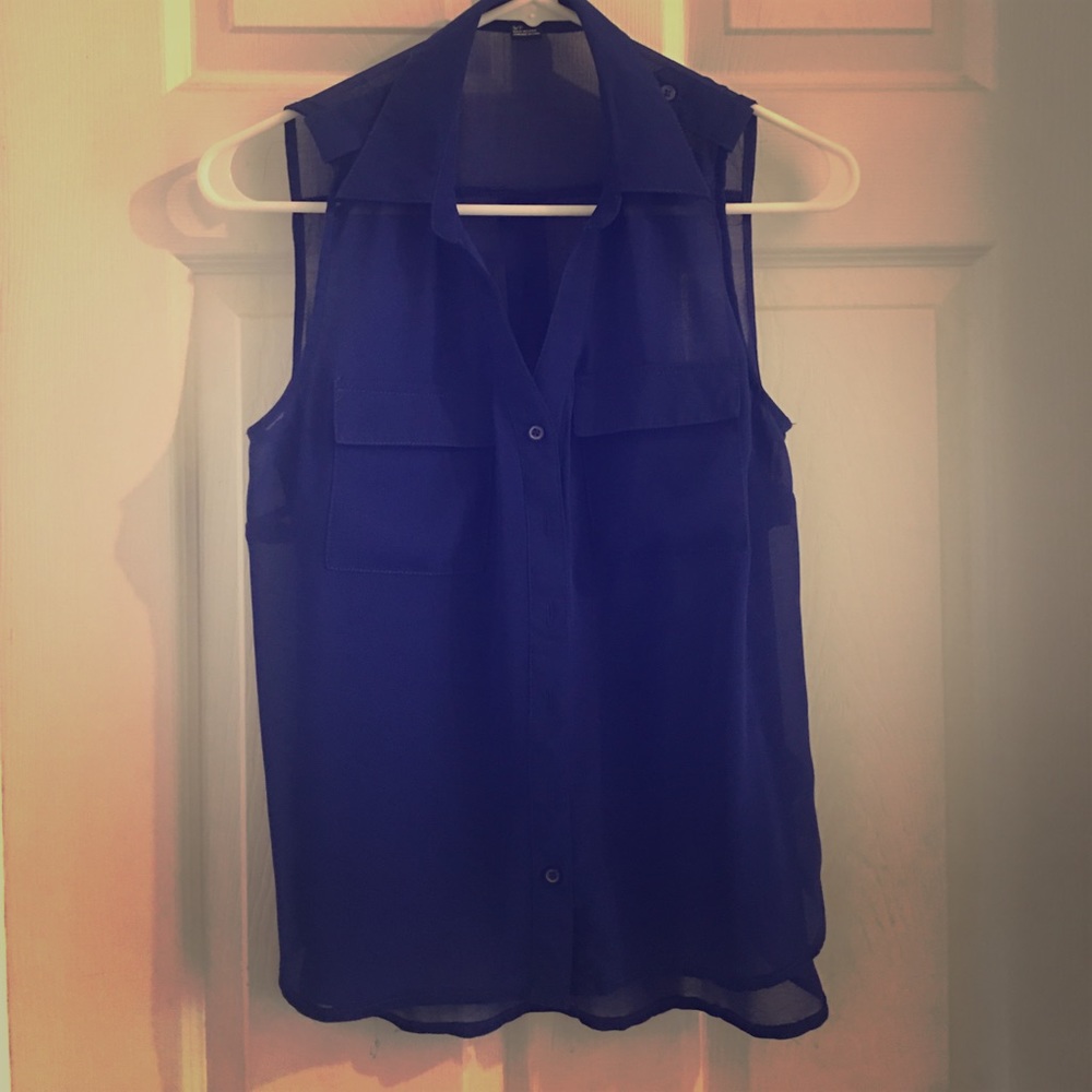 ✨Sheer Sleeveless Blouse