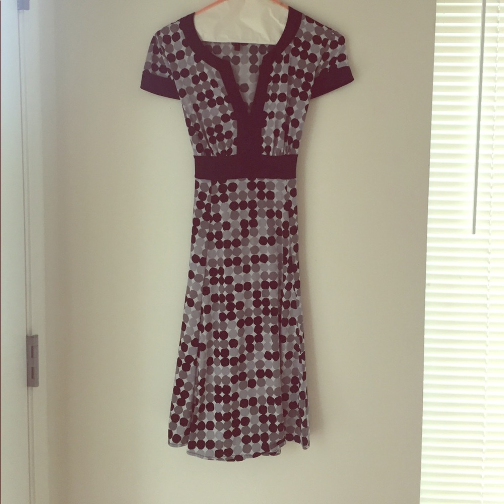 BCBG polka dot dress