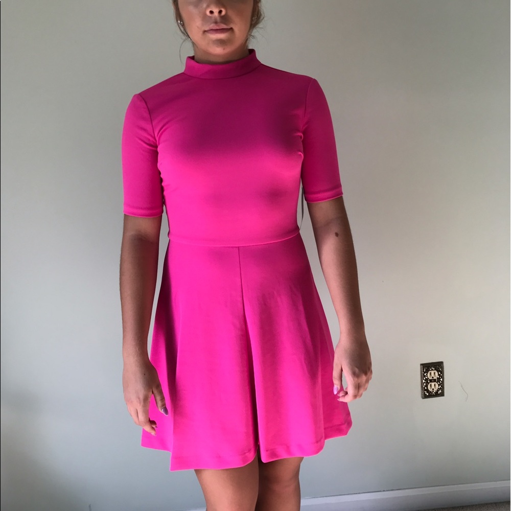 Alexia Admor Mock Neck Flair Dress XS