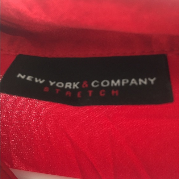 💌 Cherry Red Wrap Blouse - Picture 3 of 7