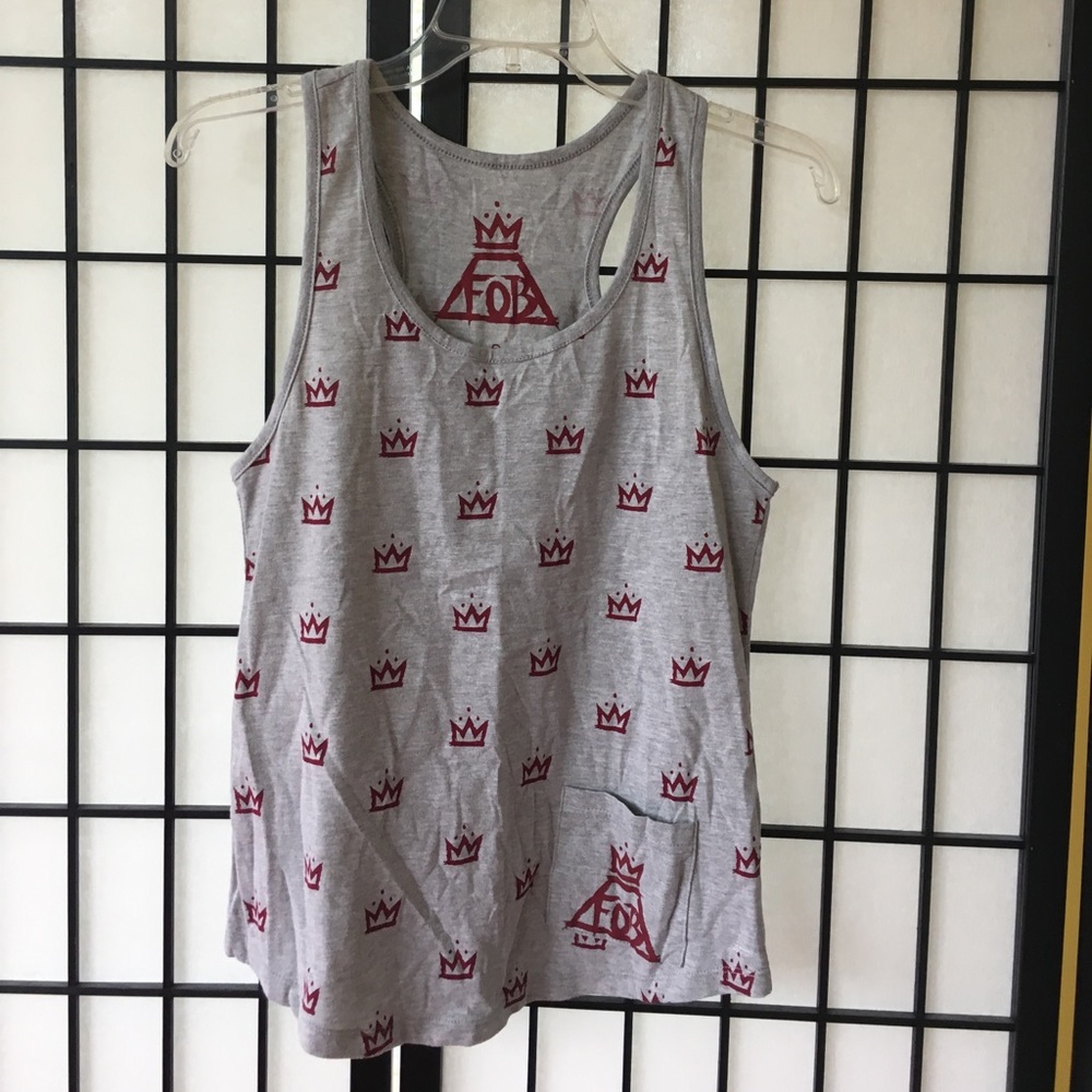 Barely worn Fall Out Boy tank!! FOB