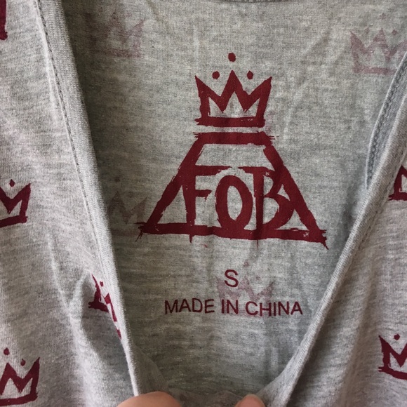 Barely worn Fall Out Boy tank!! FOB - Picture 3 of 4