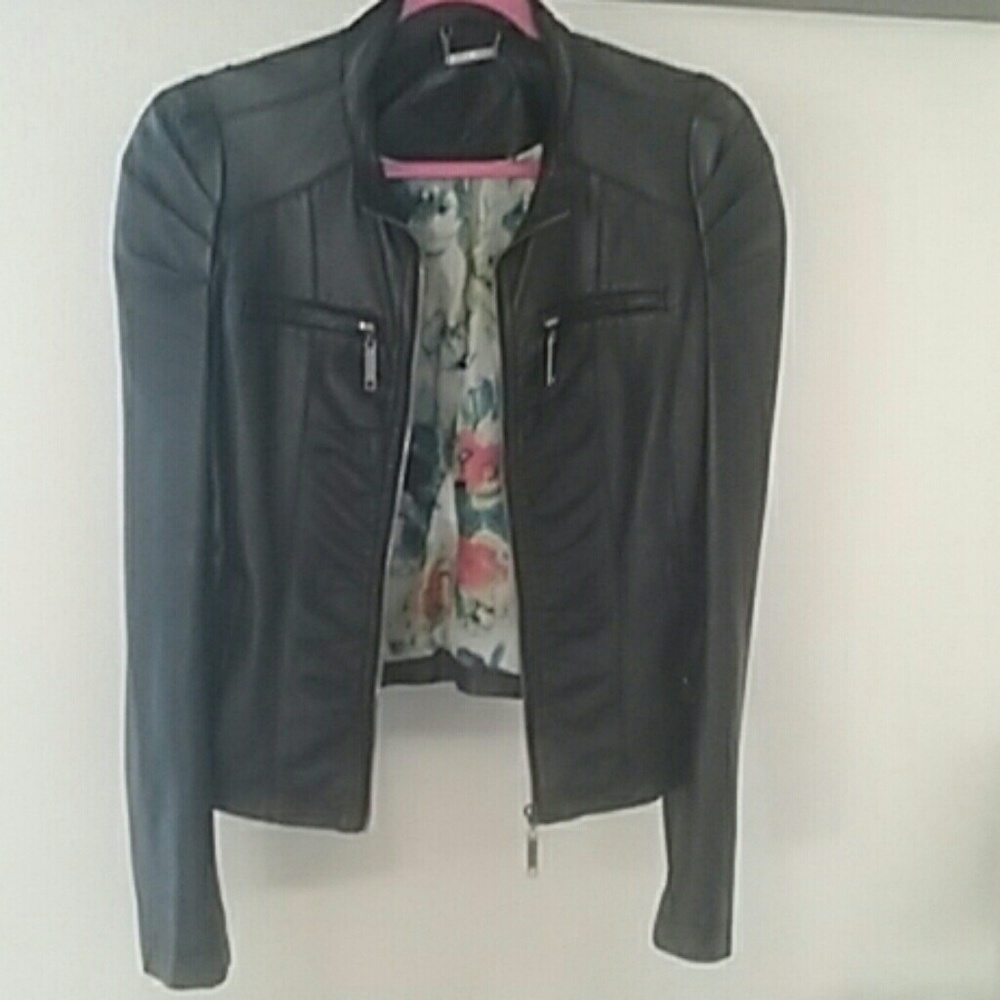 Black Faux leather jacket