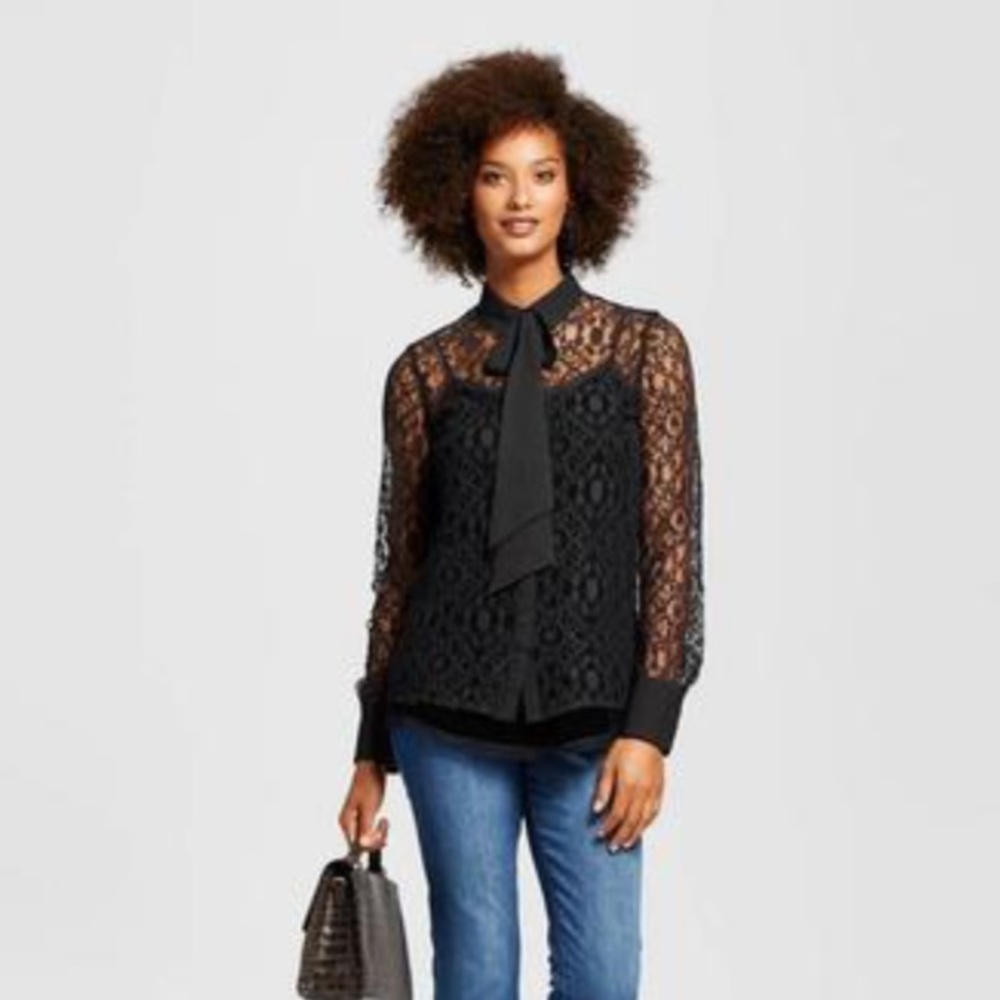 Sheer Lace Blouse