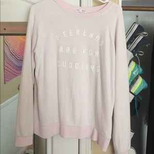 cute, soft pink sweater! Super stylish and comfy