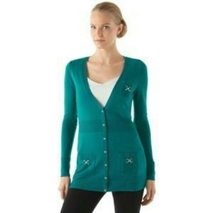 White House Black Market Boyfriend Cardigan M