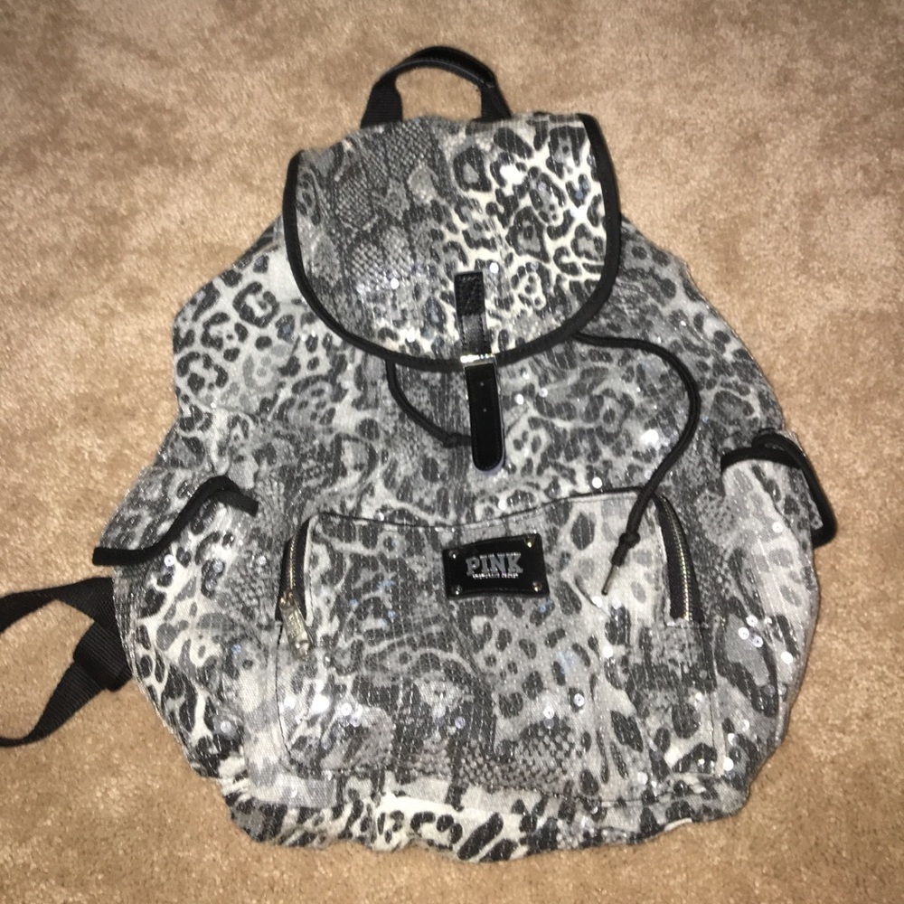 Leopard Sparkle PINK Backpack