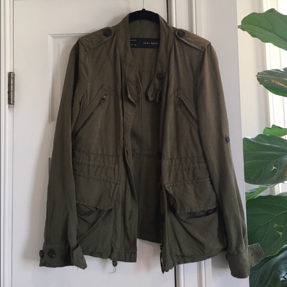 Zara green jacket