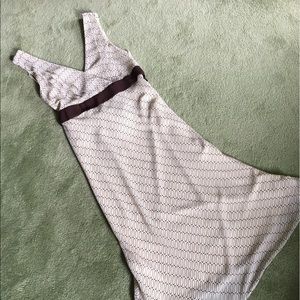 NWOT Brown & cream summer dress Sz 10
