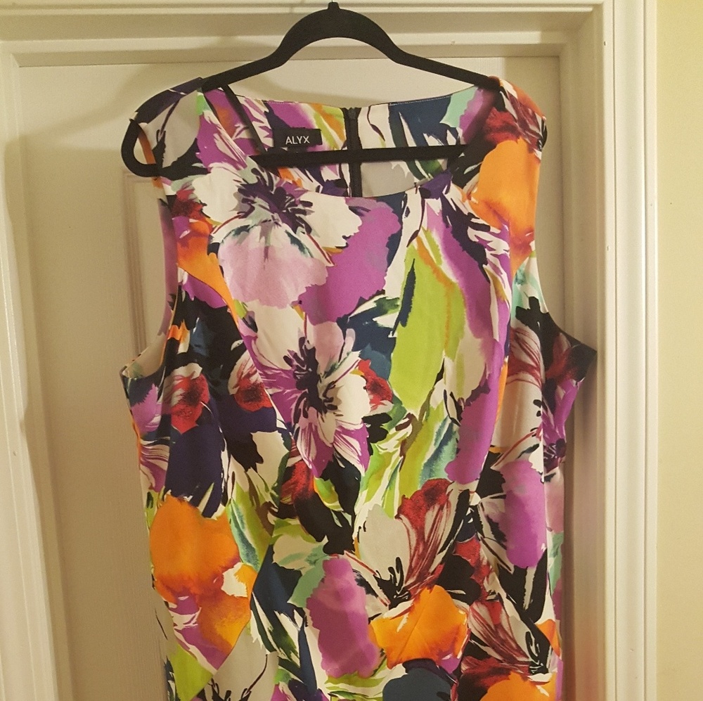 Price Drop!! Vibrantly Floral Plus Sized Dress
