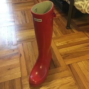 Hunter rain boots - red size 9