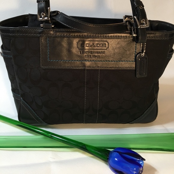 Coach Signature Shoulder Tote Bag - Picture 2 of 13