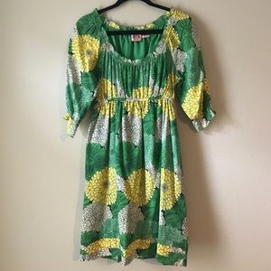Juicy Couture cotton and silk printed dress.