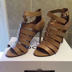 Tan Aldo heels