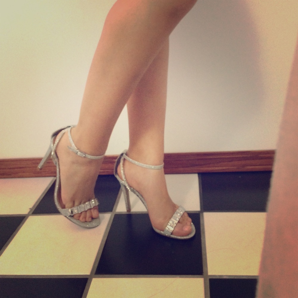 Silver heels