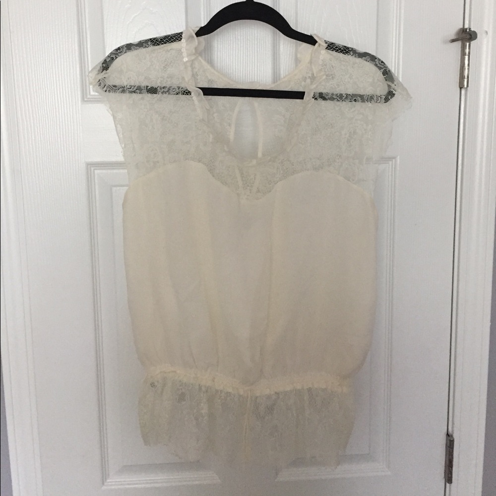 Express Bohemian Lace Blouse