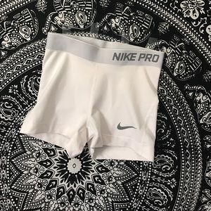 White Nike Pros