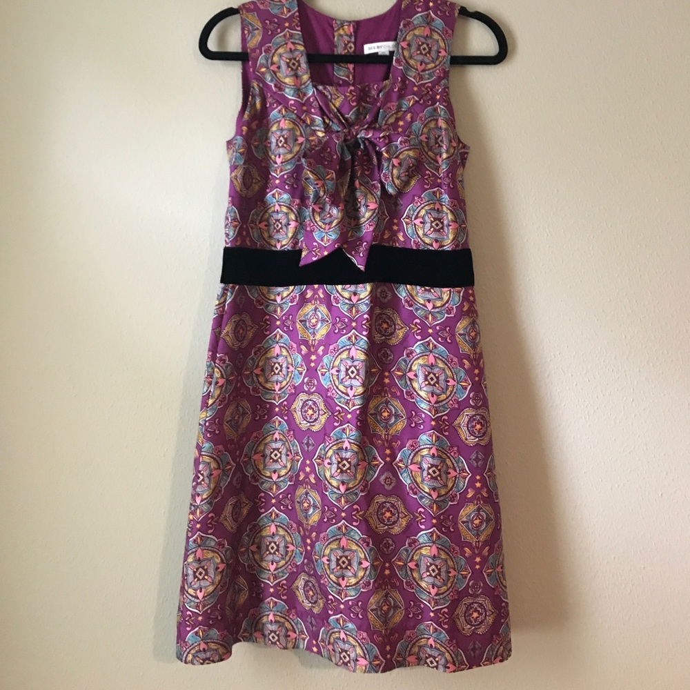 See by Chloe purple medallion silk dress.