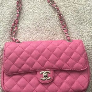 Pink Quilted Purse