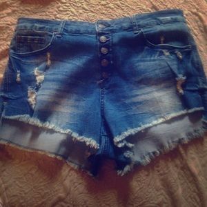 High waisted shorts