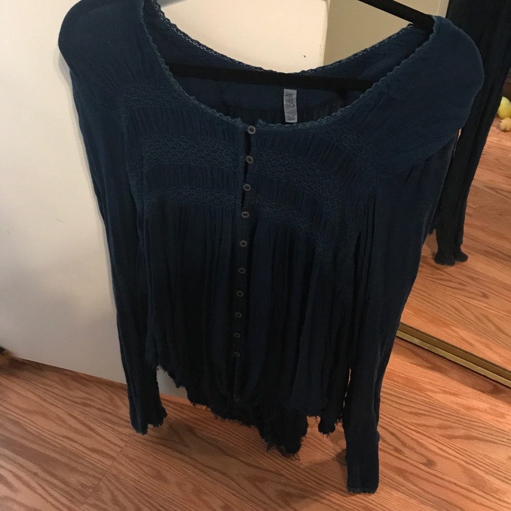 Aqua blouse