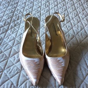 Stunning Rose Gold Dolce & Gabbana sling back
