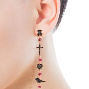 Brand New Tous Earrings with Ruby