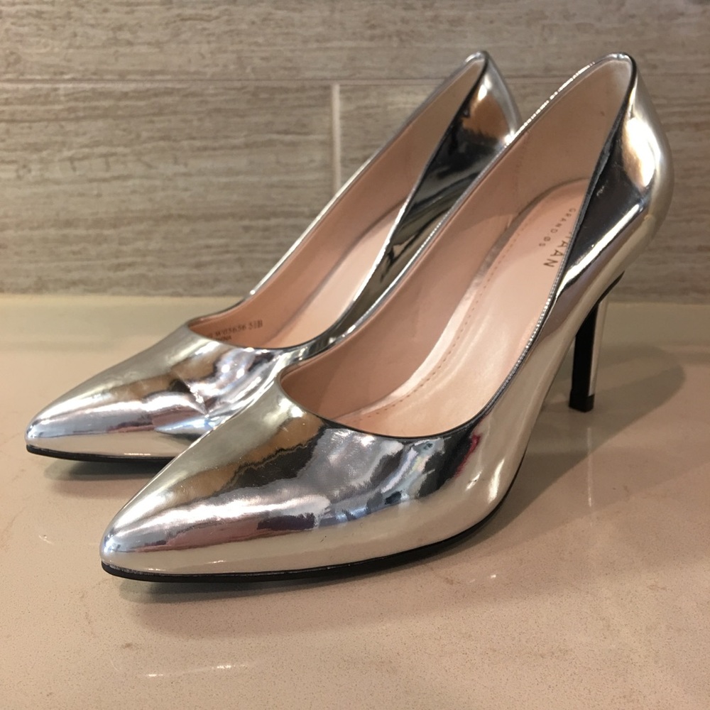 Cole Haan "Argento" mirrored heels size 5.5