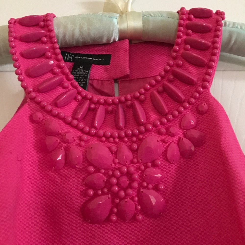 INC By Macy's! Hot pink sheath dress!