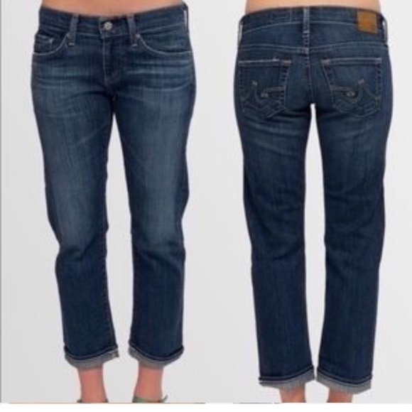 AG Adriano Goldschmied Denim - AG tomboy crop Sz 31 R dark rinse