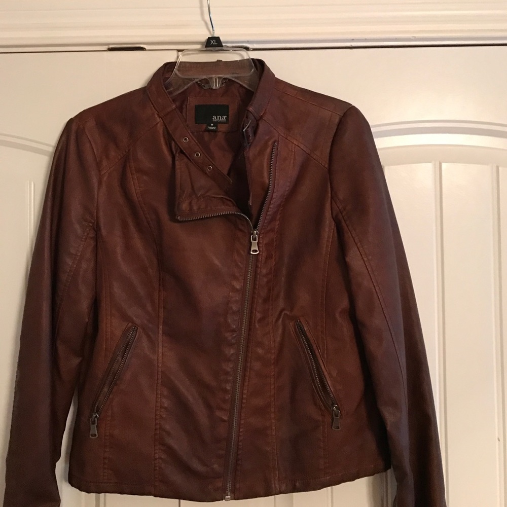 a.n.a brown bomber jacket