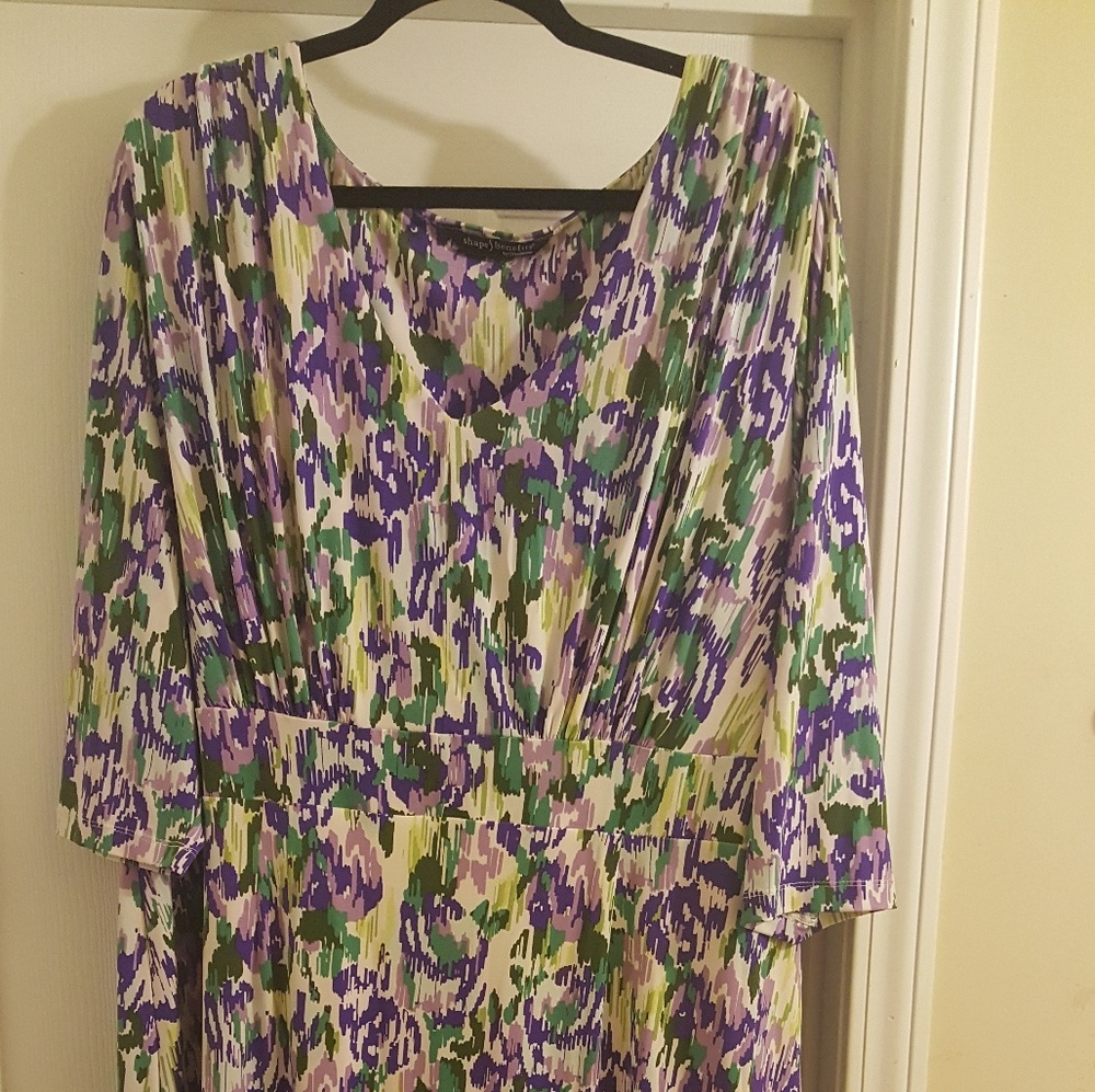 PRICE CUT! Floral dress with built in shape wear!