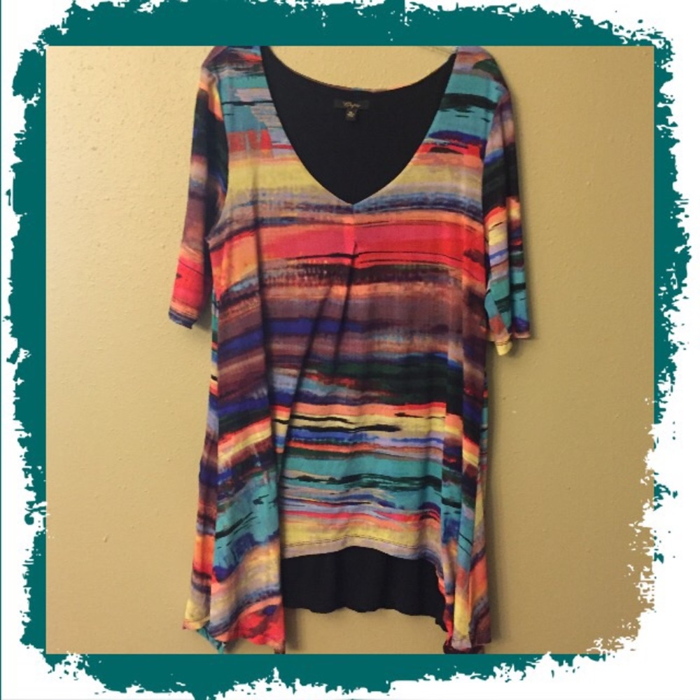 Cupio XL colorful layered top
