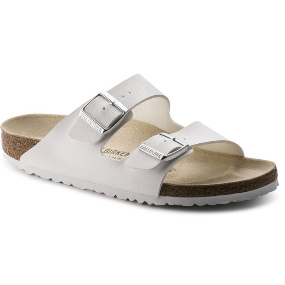 Birkenstocks Arizona Birko-Flor White