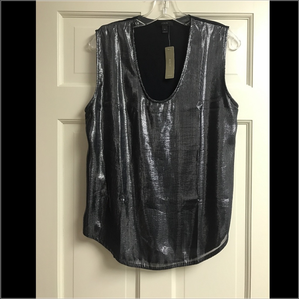 Metallic Sleeveless Blouse