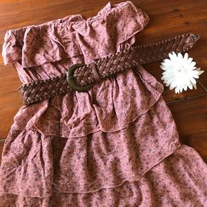 Strapless Ruffle Dress