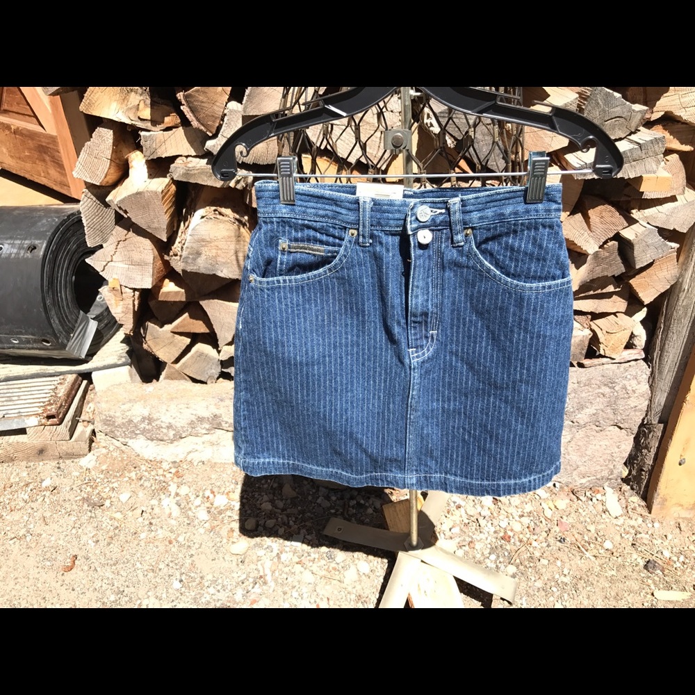 Denim miniskirt Calvin Klein