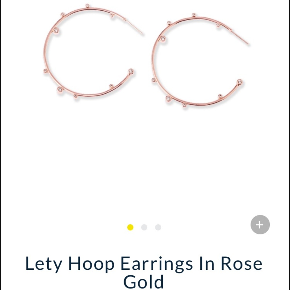 New Kendra Scott lety earrings - hoops -rose gold