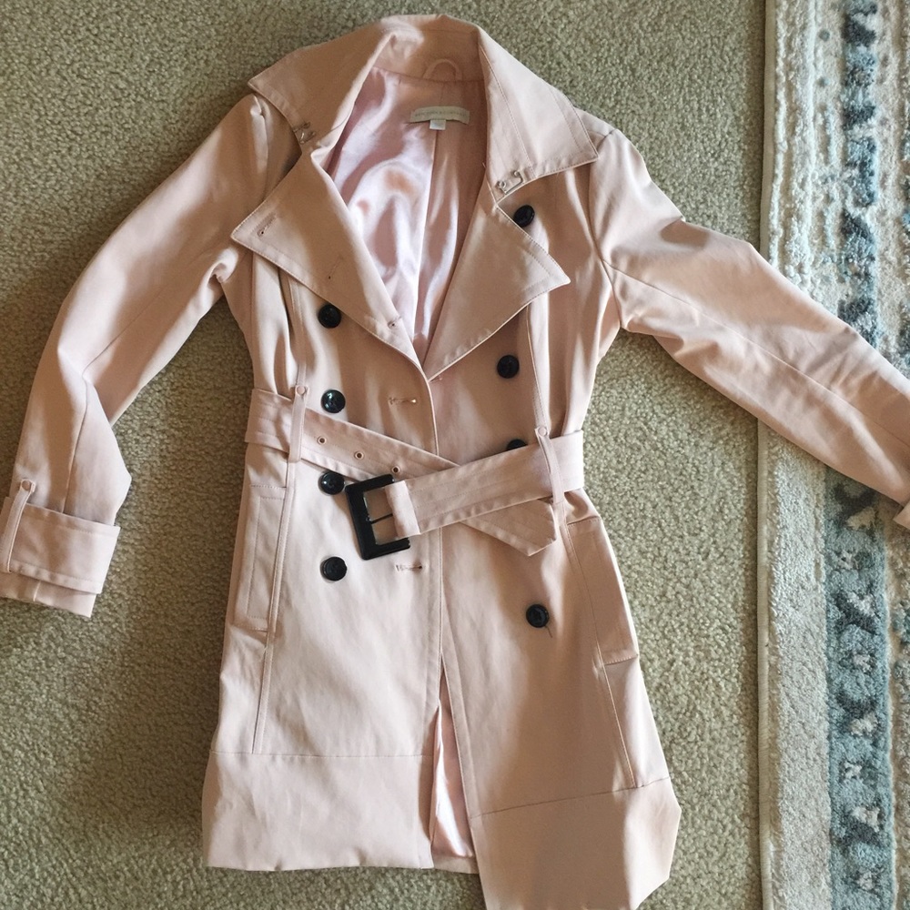 Light Pink Trench Coat Small