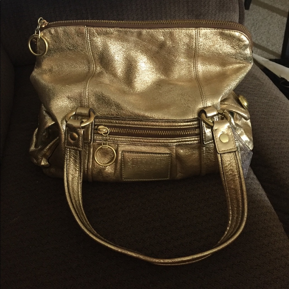 Coach gold purse