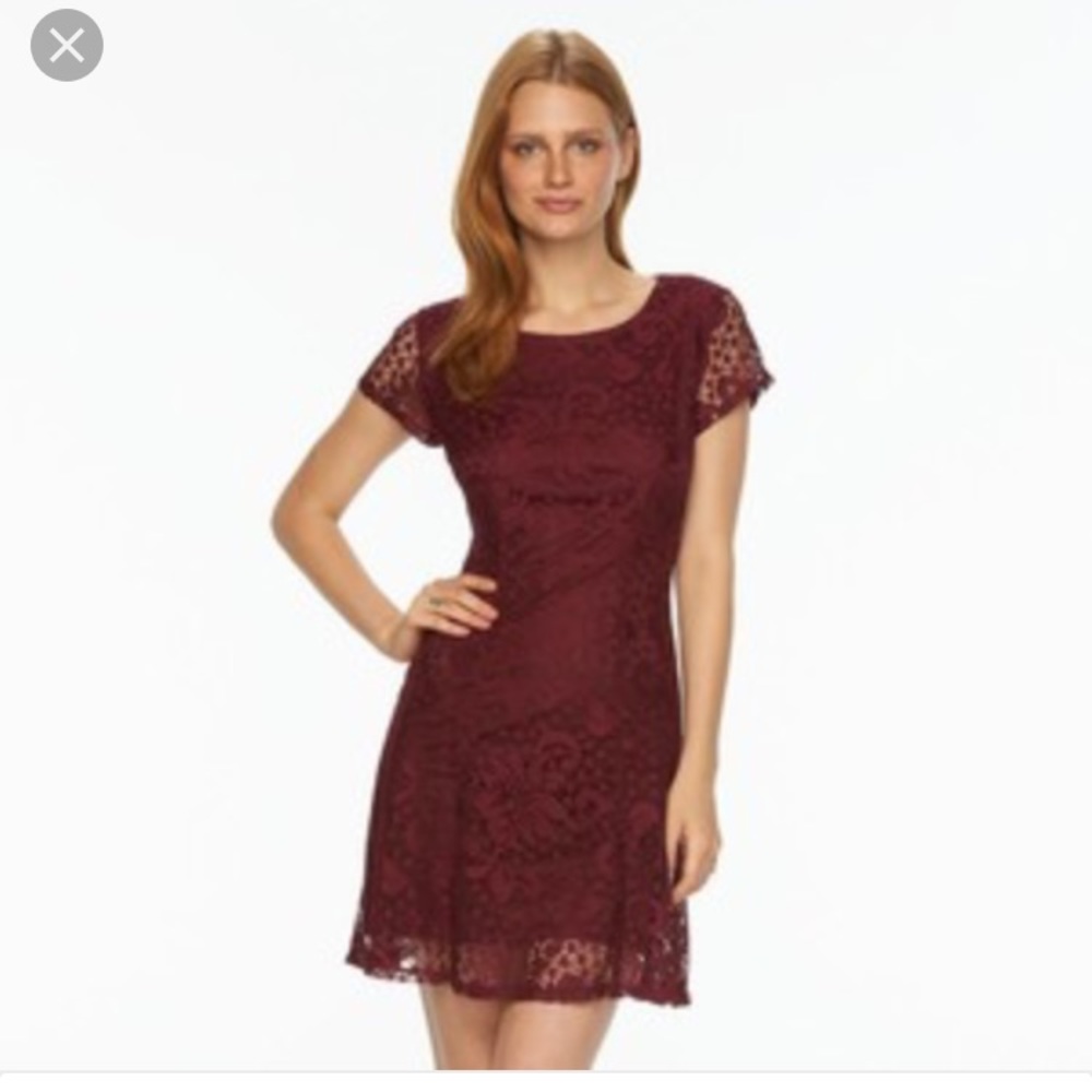 AB Studio lace a-line dress