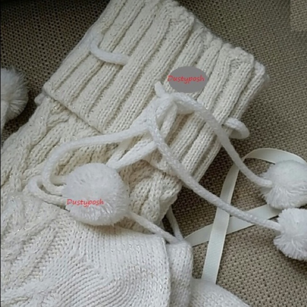 UGG Over The Knee Thigh High Boot Socks Pom Pom Birthday Gift Cozy Discontinued - Picture 9 of 11