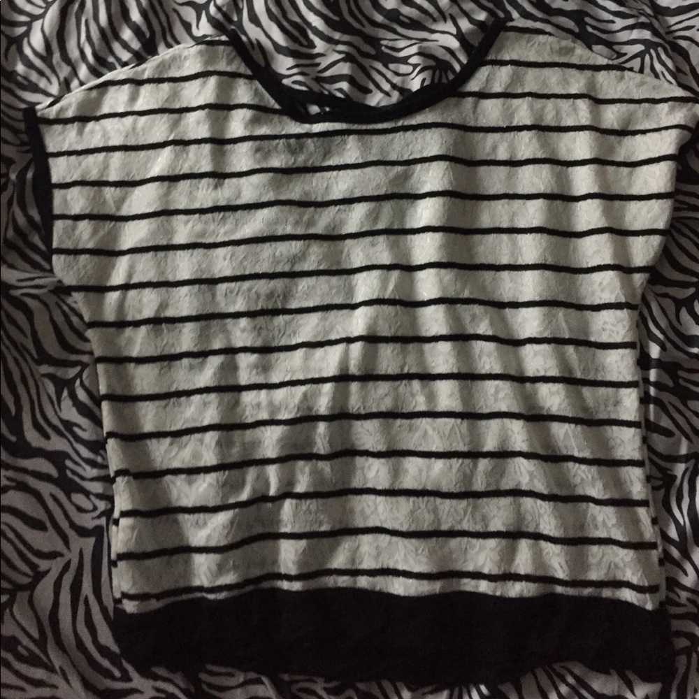 Black and white striped shirt