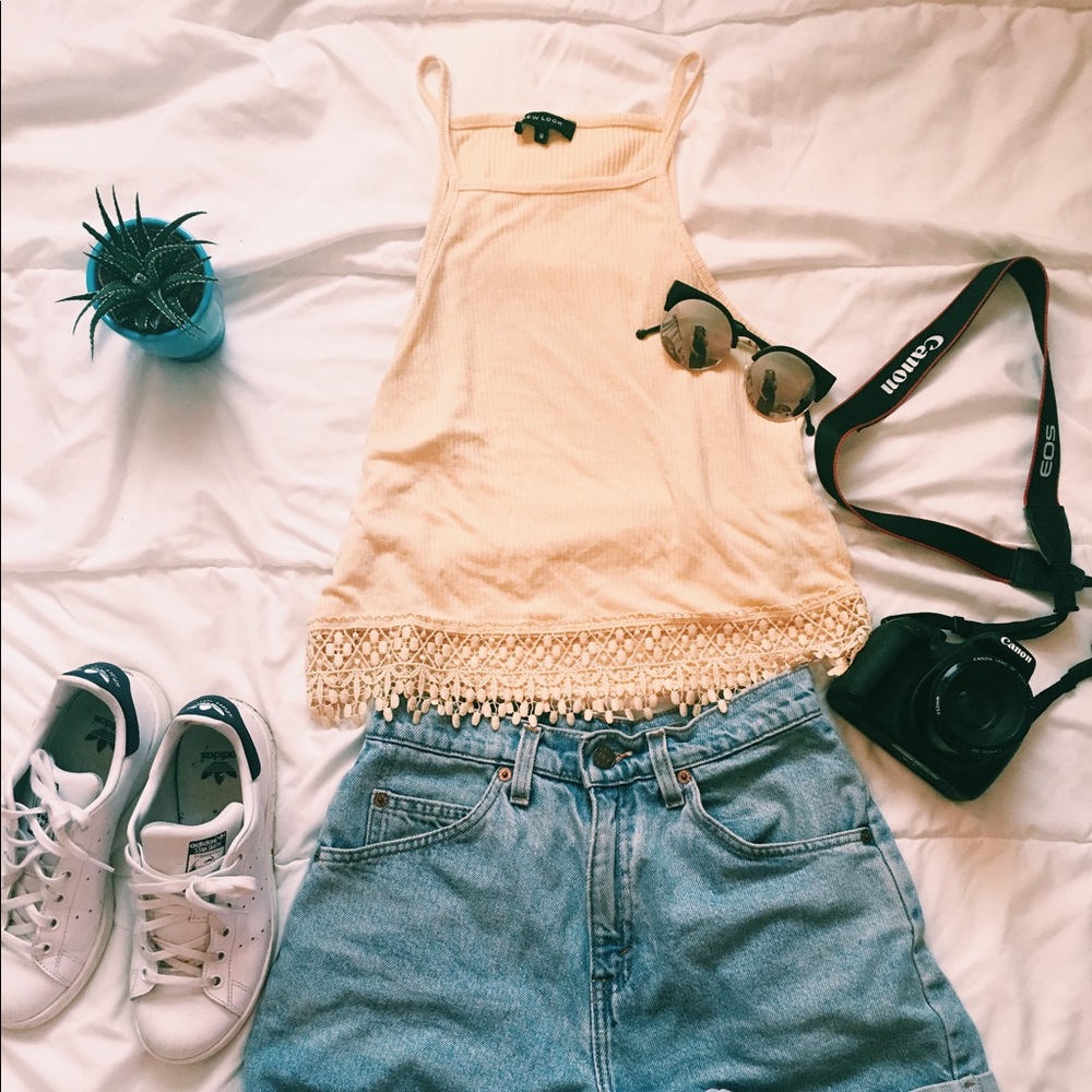 ✨ New Look Yellow Crop Top ✨