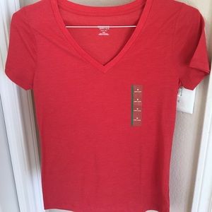 Red V-Neck