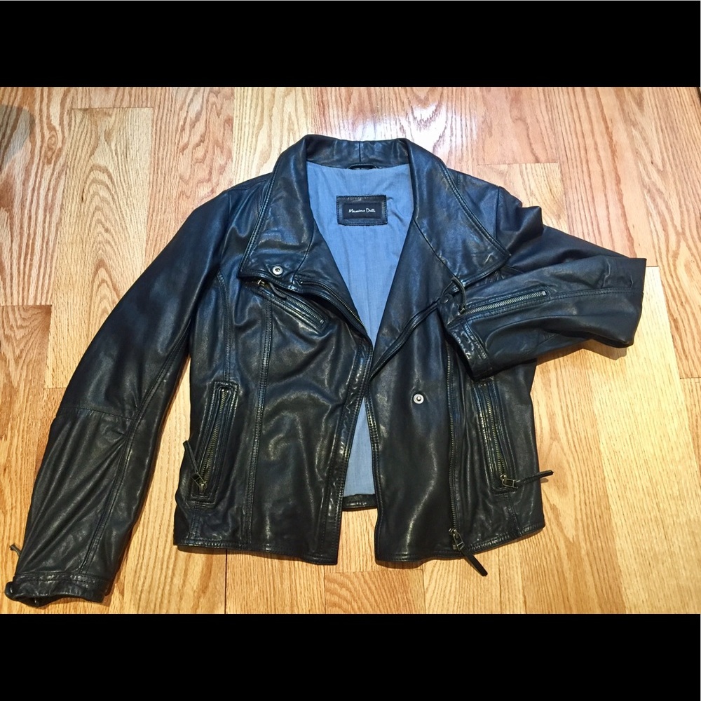 Leather jacket ZARA