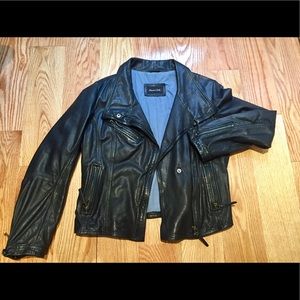 Leather jacket ZARA