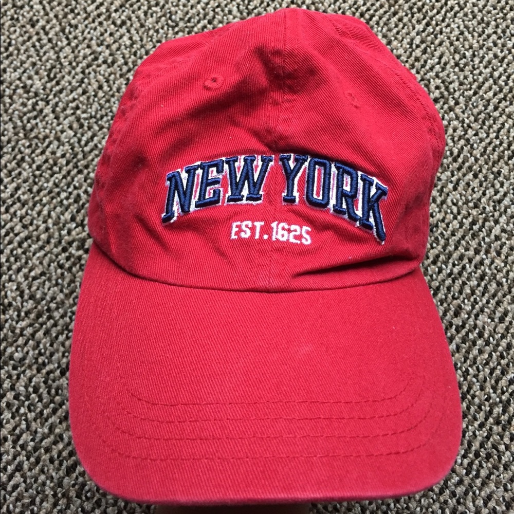 New York Red Baseball Cap
