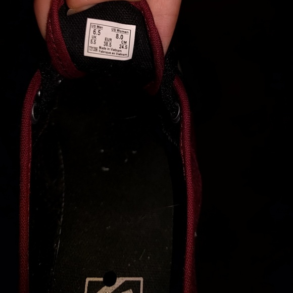 NWOT burgundy vans - Picture 4 of 4