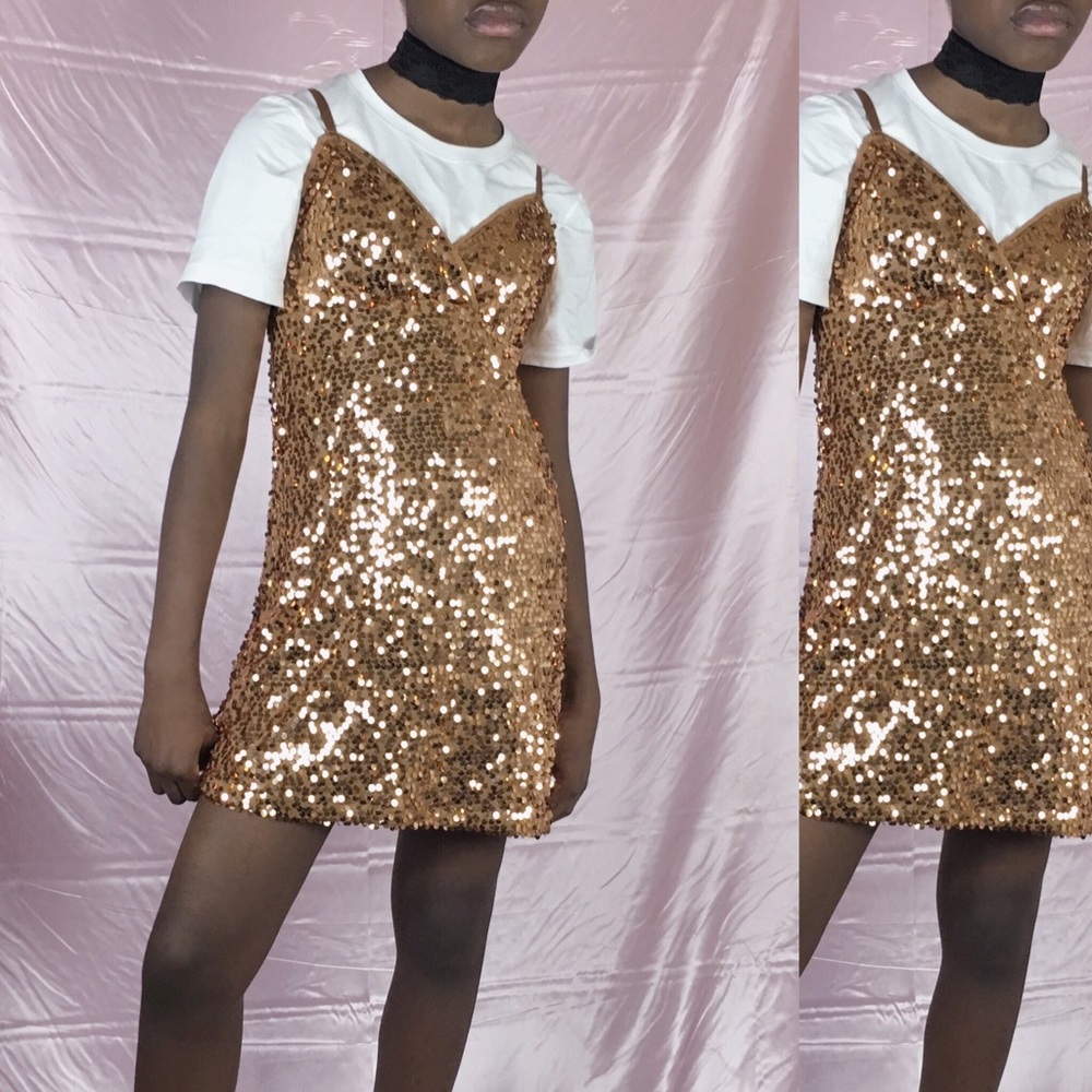 90s Sequin Tank Mini Dress